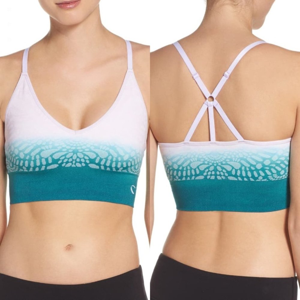 CLIMAWEAR NEW Starry Eyed Sports Bra Lavender/Teal - Picture 1 of 6